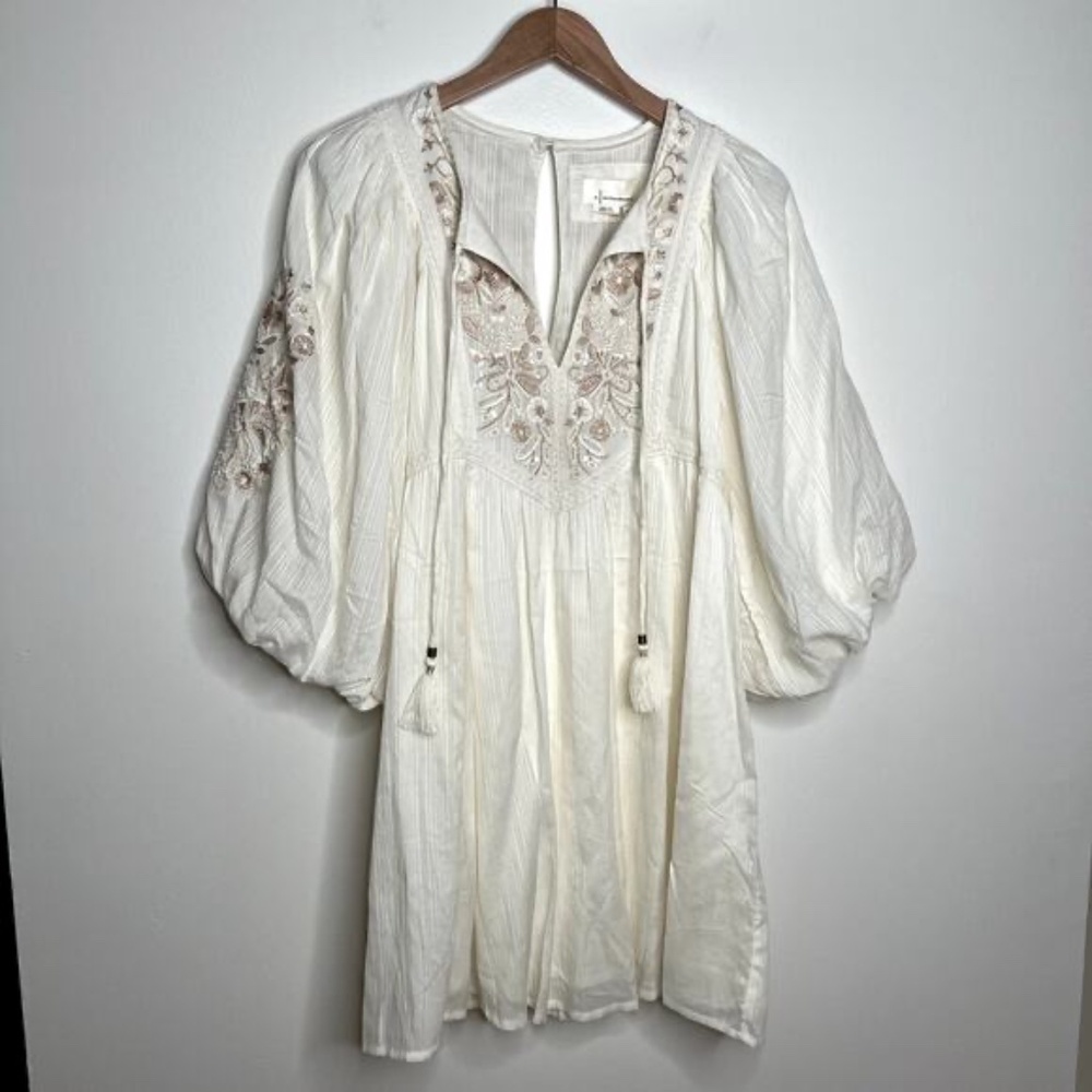 NWT Anthropologie Cream Dress